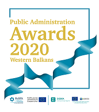 Logo for SIGMA's webpage dedicated to the Western Balkan region public administration awards initiative 2020